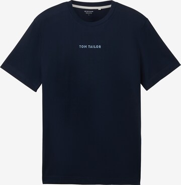 T-Shirt TOM TAILOR en bleu : devant