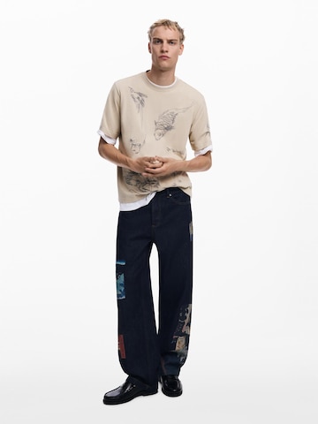 Desigual T-shirt i beige