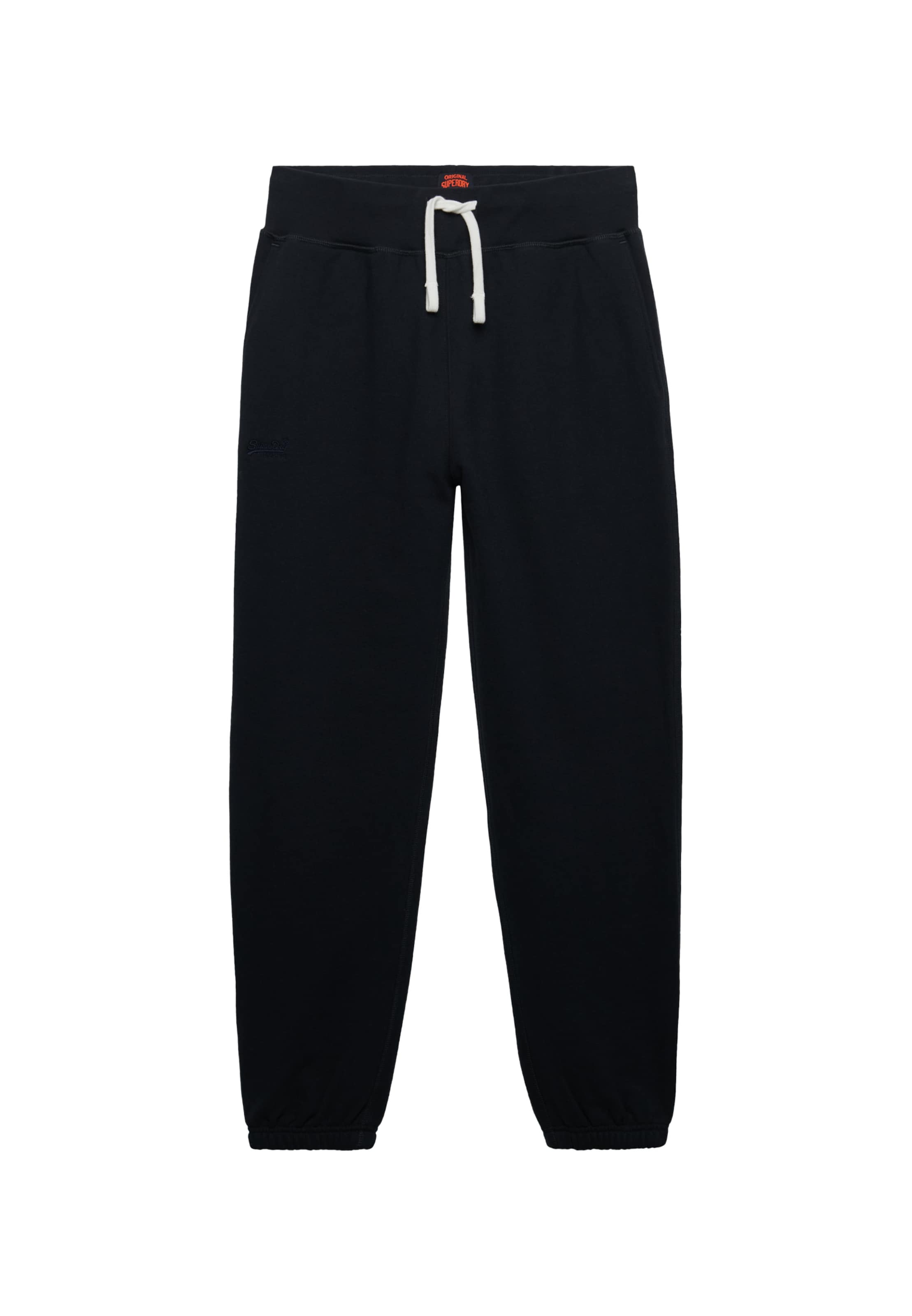 Superdry & Co Tapered Pants 'Essential' in Black: front