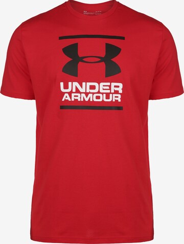 UNDER ARMOUR Functioneel shirt 'Foundation' in Rood: voorkant