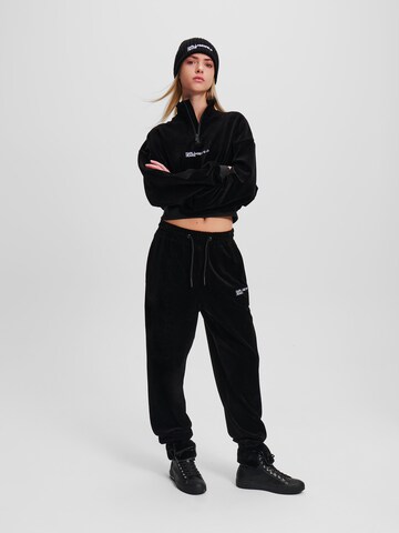 KARL LAGERFELD JEANS Sweatshirt 'Corduroy' in Zwart