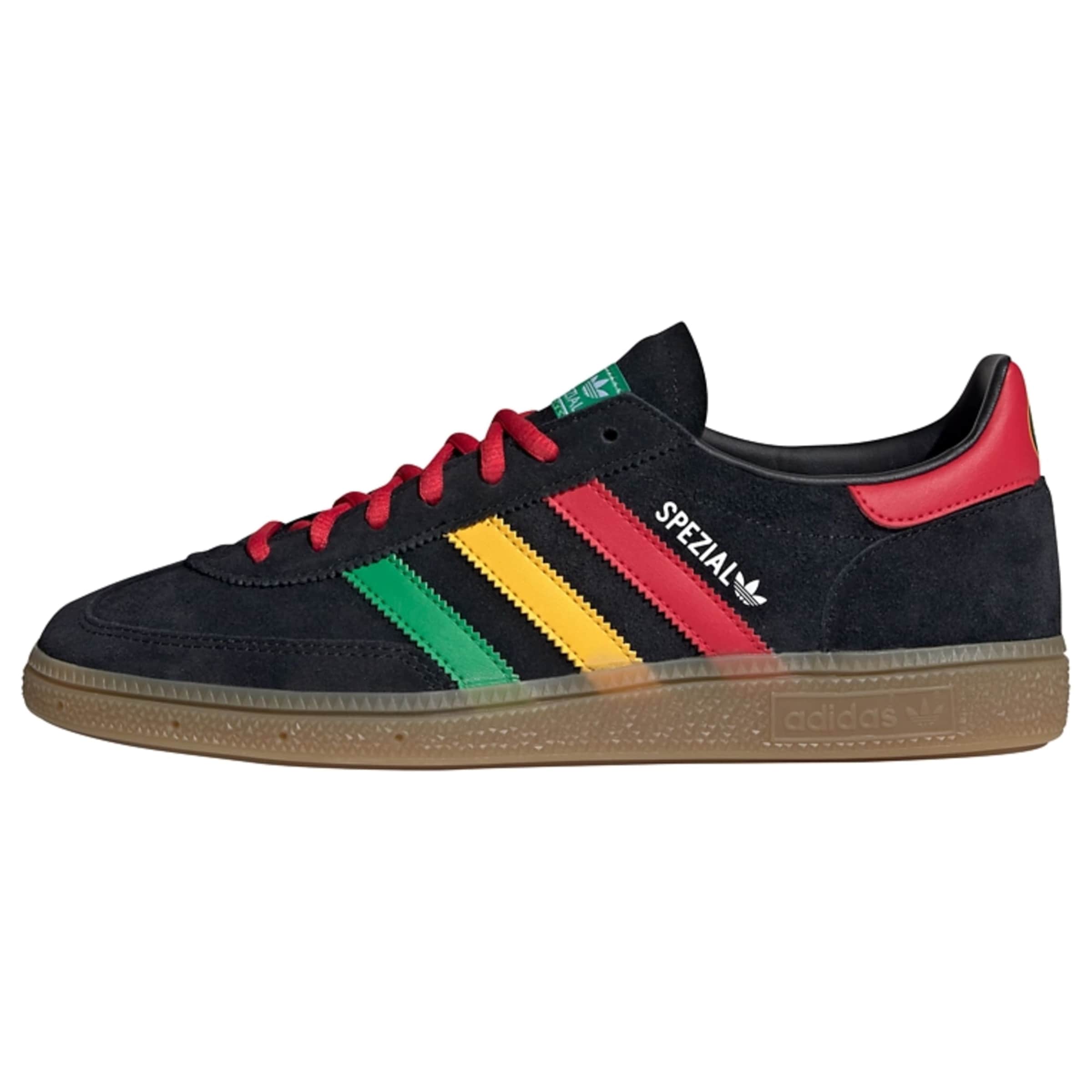 ADIDAS ORIGINALS Sneaker 'Jamaika Handball Spezial' in gelb / grasgrün / rot / schwarz, Produktansicht