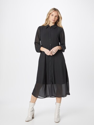NÜMPH Košilové šaty 'AMILIA' – černá: přední strana