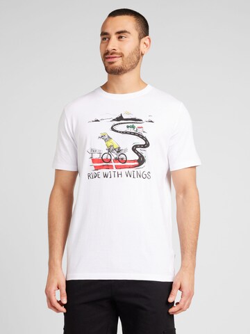 T-Shirt Lindbergh en blanc : devant