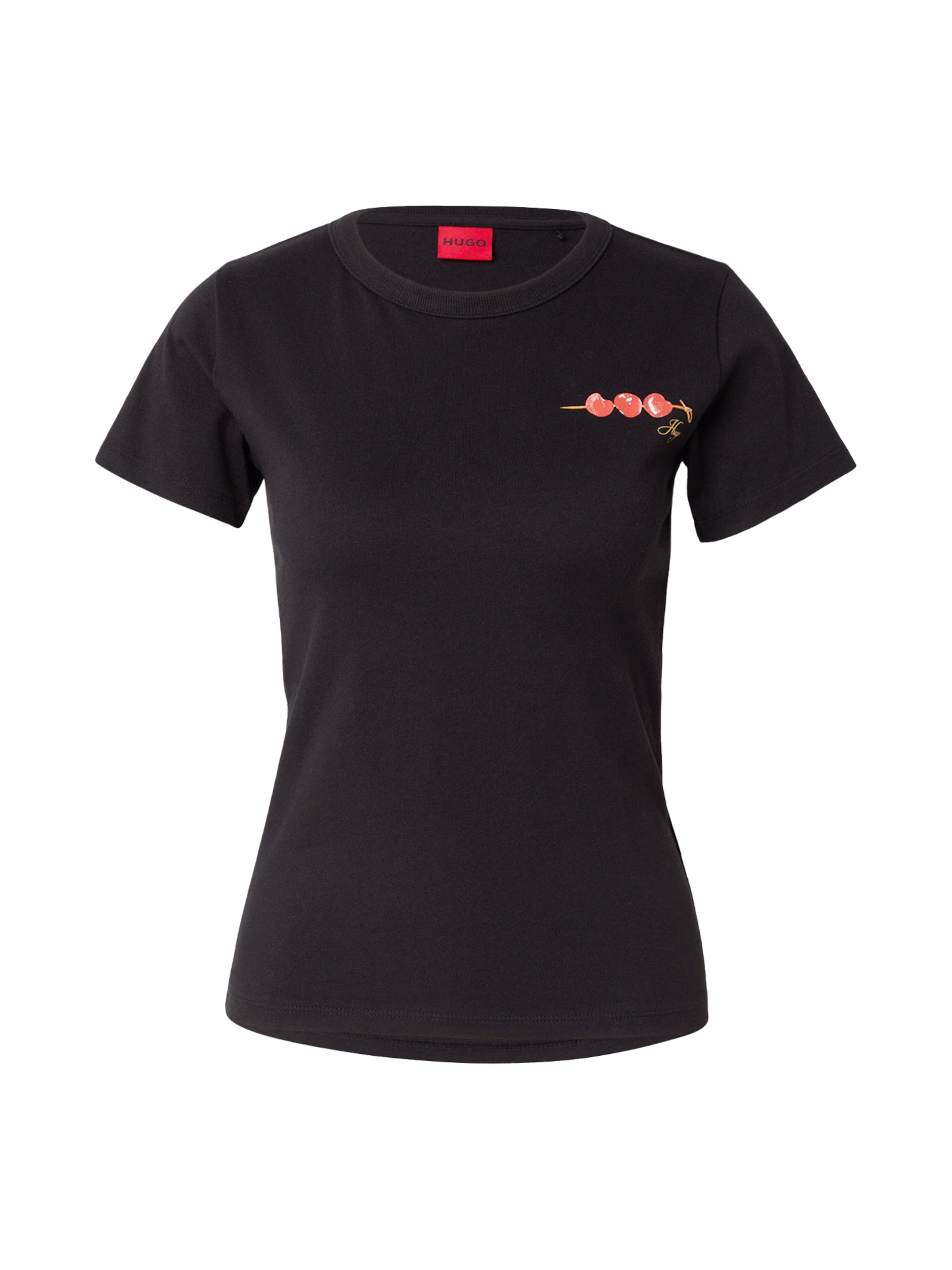 HUGO - Camisa 'Deloris_6' em preto: frente