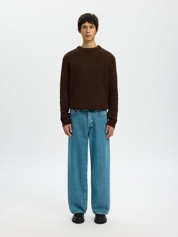 SELECTED Wide leg Jeans in Blauw