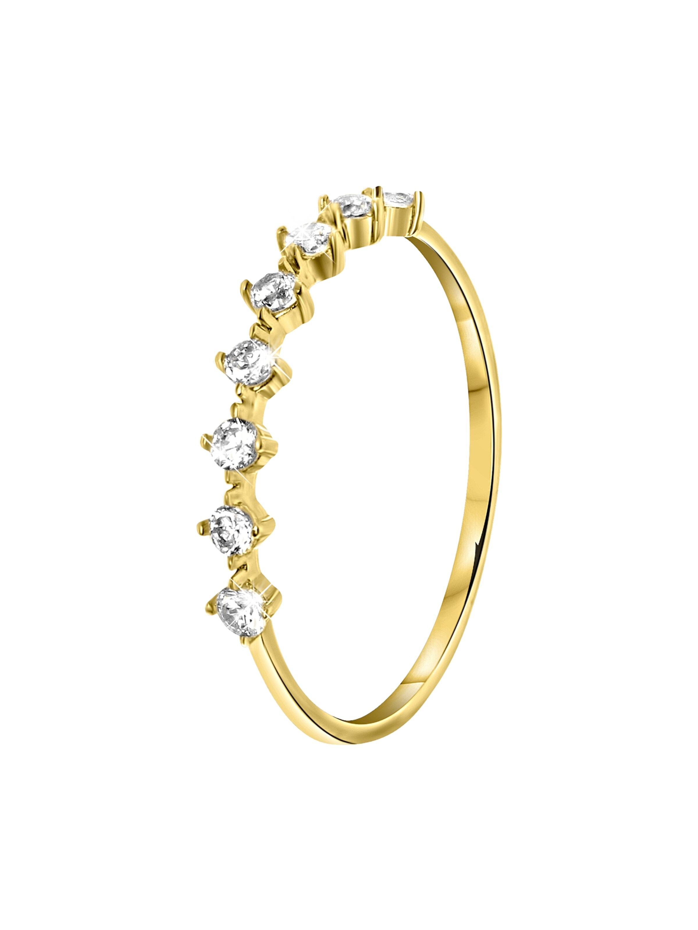 Lucardi Ring in Goud: voorkant