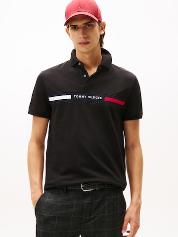 juoda TOMMY HILFIGER Marškinėliai: priekis