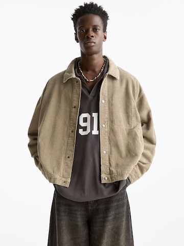 Giacca di mezza stagione di Pull&Bear in beige: frontale