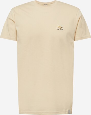 T-Shirt 'Peaceride' Iriedaily en beige : devant