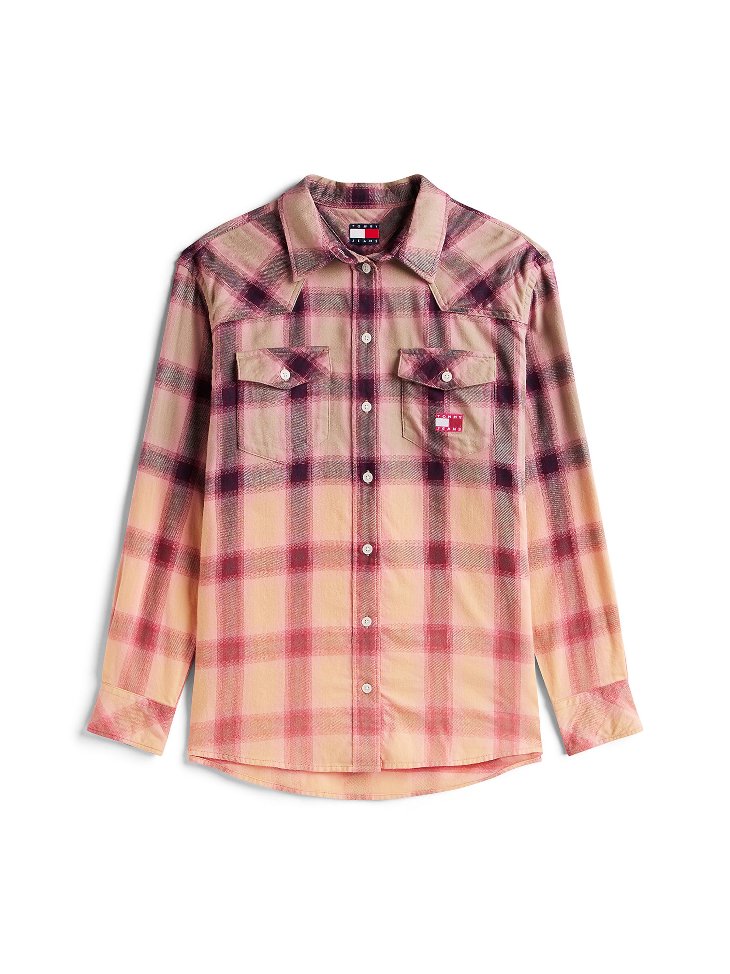 Tommy Jeans Bluse in pinkmeliert, Produktansicht