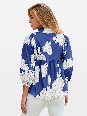 Imily Bela - Blusa en azul: atrás