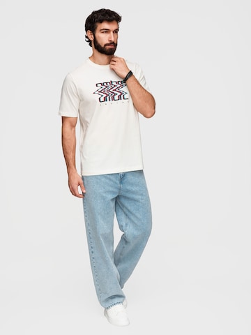 Ombre Shirt in Wit