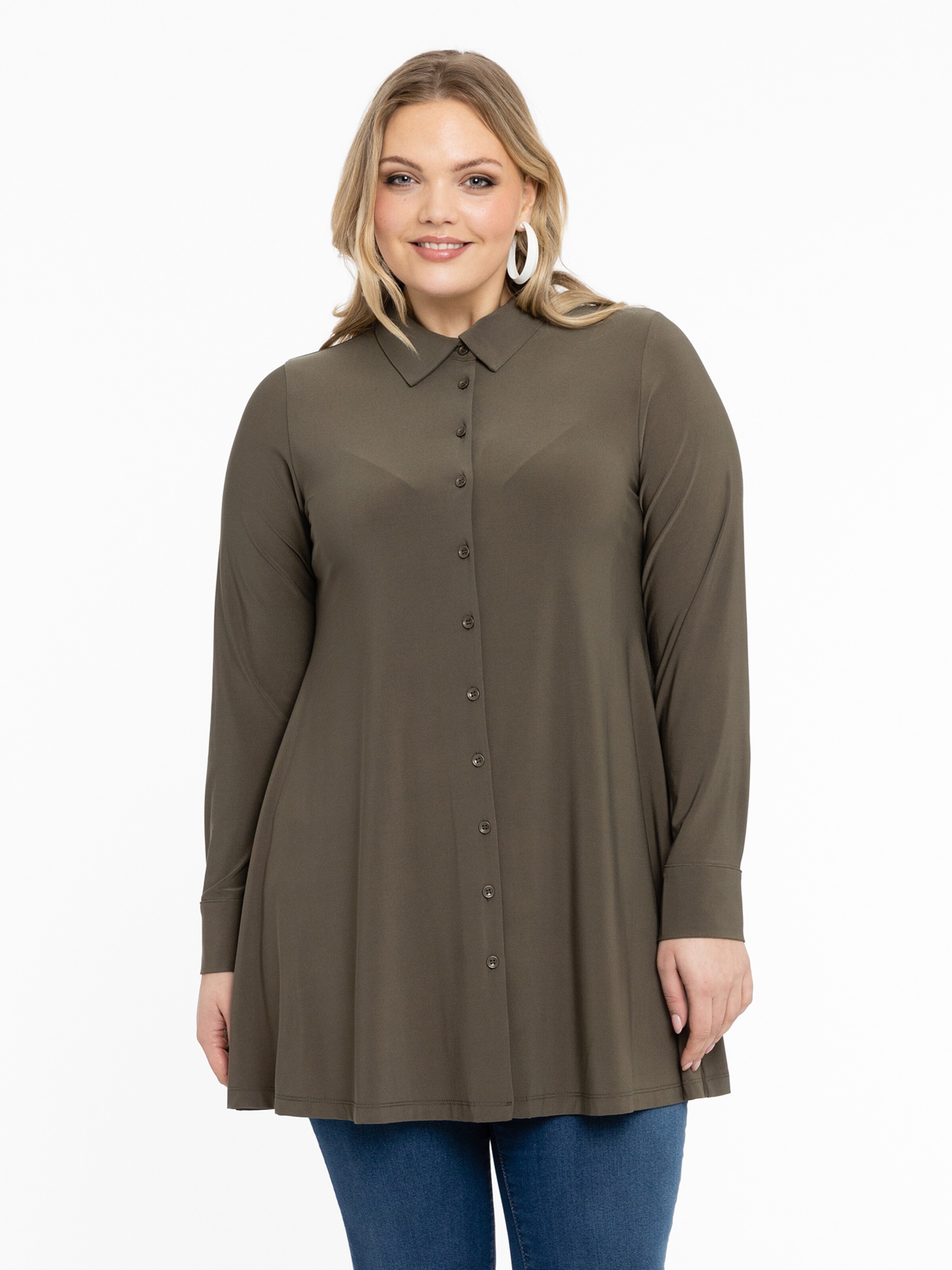 YOEK Bluse in Grün: Vorderseite