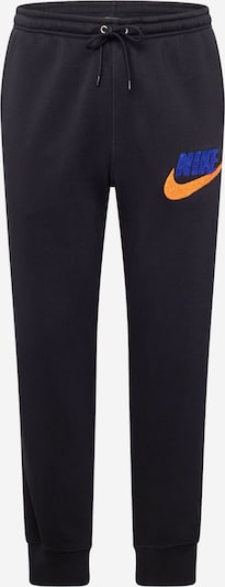 Nike Sportswear Hlače 'CLUB' u crno plava / narančasta / crna, Pregled proizvoda