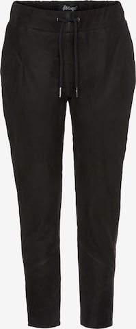 Coupe slim Pantalon Maze en noir : devant