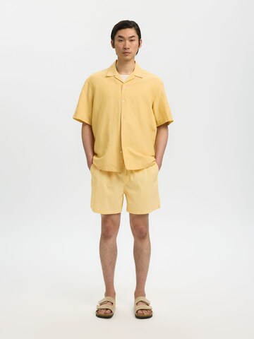 SELECTED Zwemshorts in Geel