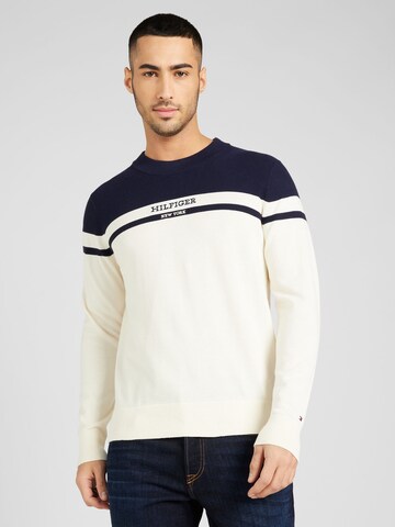 TOMMY HILFIGER Pullover in Beige: Vorderseite