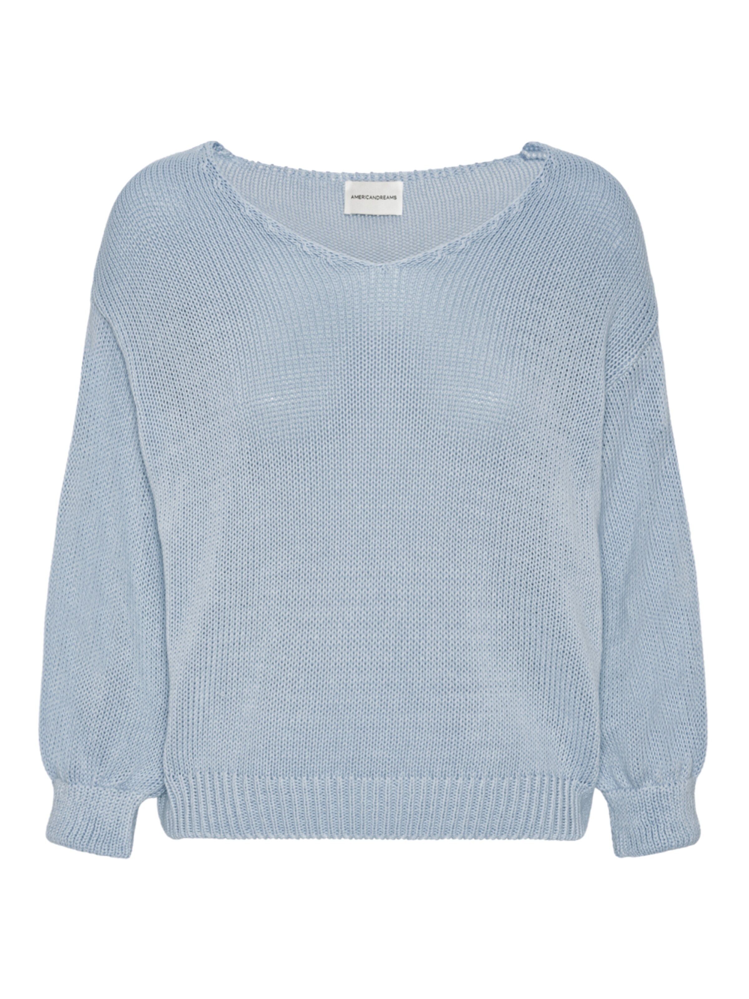 Pull-over oversize 'Milana Cotton' americandreams en bleu : devant