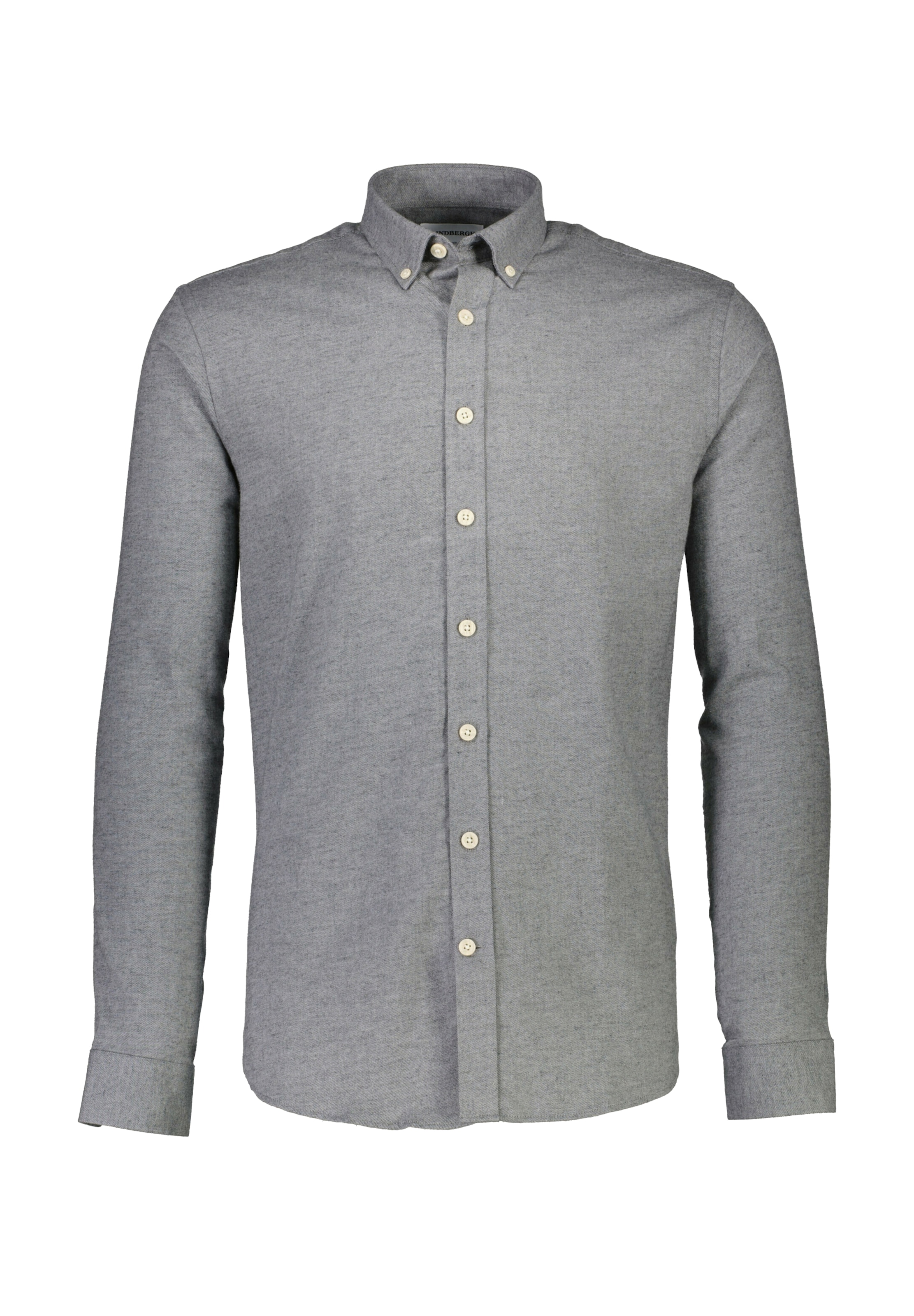 Coupe regular Chemise Lindbergh en gris : devant