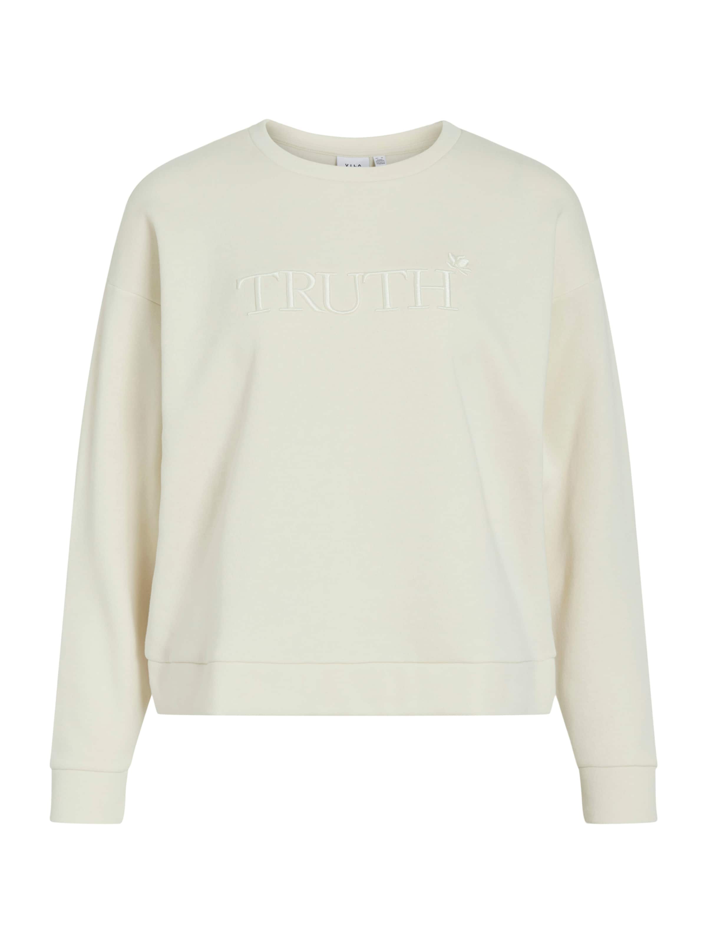 Felpa 'VIElsk' di VILA in beige: frontale