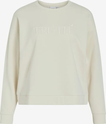 VILA Sweatshirt 'VIElsk' in Beige: front