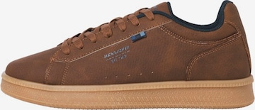Baskets basses 'JFWHAVEN TUMBLE' JACK & JONES en marron : devant
