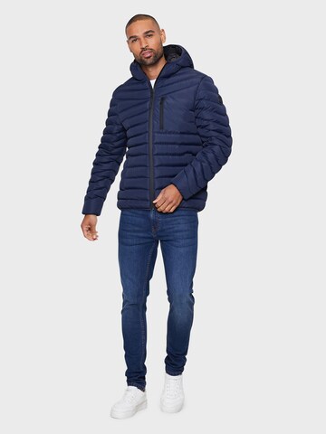 Threadbare Between-Season Jacket 'Griffin' in Blue