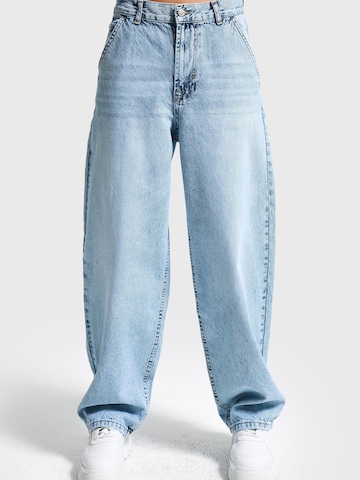 IT'S BASIC Loose fit Jeans 'NORA Skater Mid Rise Jeans' in Blue