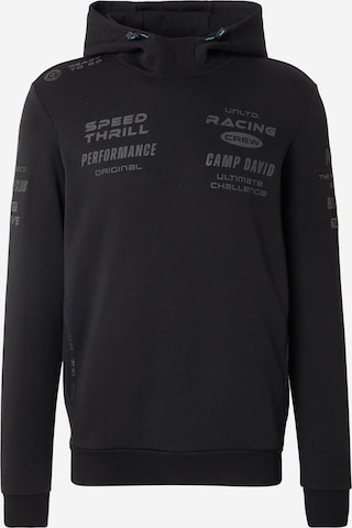 juoda CAMP DAVID Megztinis be užsegimo: priekis