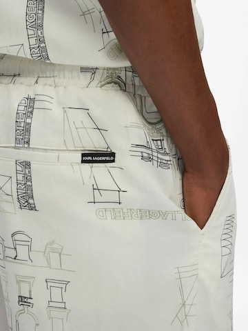 Karl Lagerfeld Regular Trousers in Beige