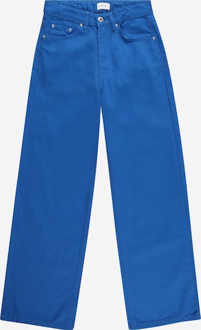 GRUNT Wide leg Jeans in Blauw: voorkant