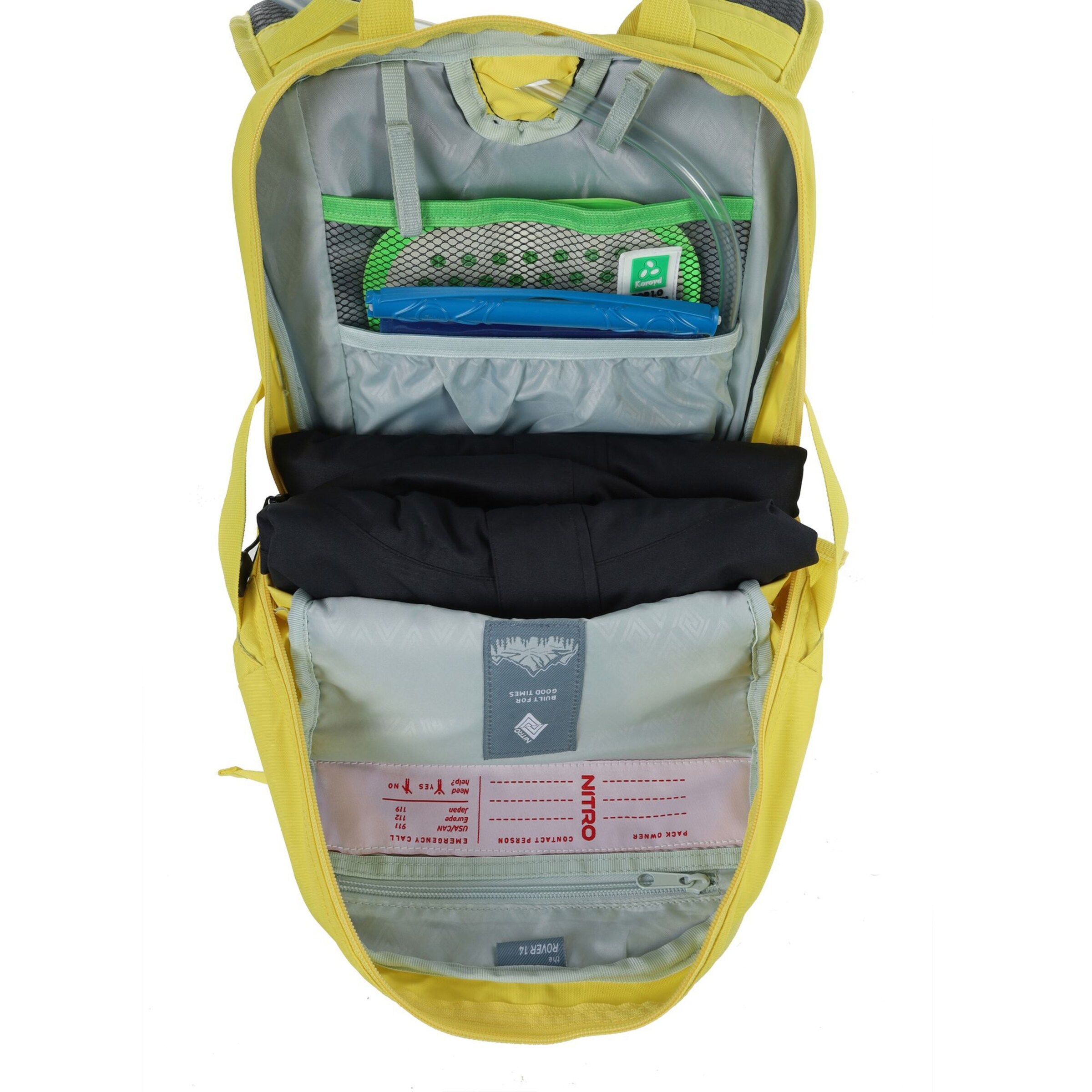 NitroBags Sports Backpack 'Rover' in Yellow