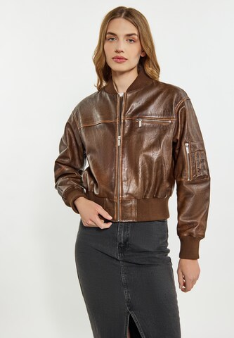 DreiMaster Vintage Tussenjas in Bruin: voorkant