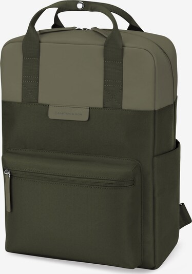 Kapten & Son Backpack 'Bergen Forest Green' in Khaki / Olive / Silver, Item view