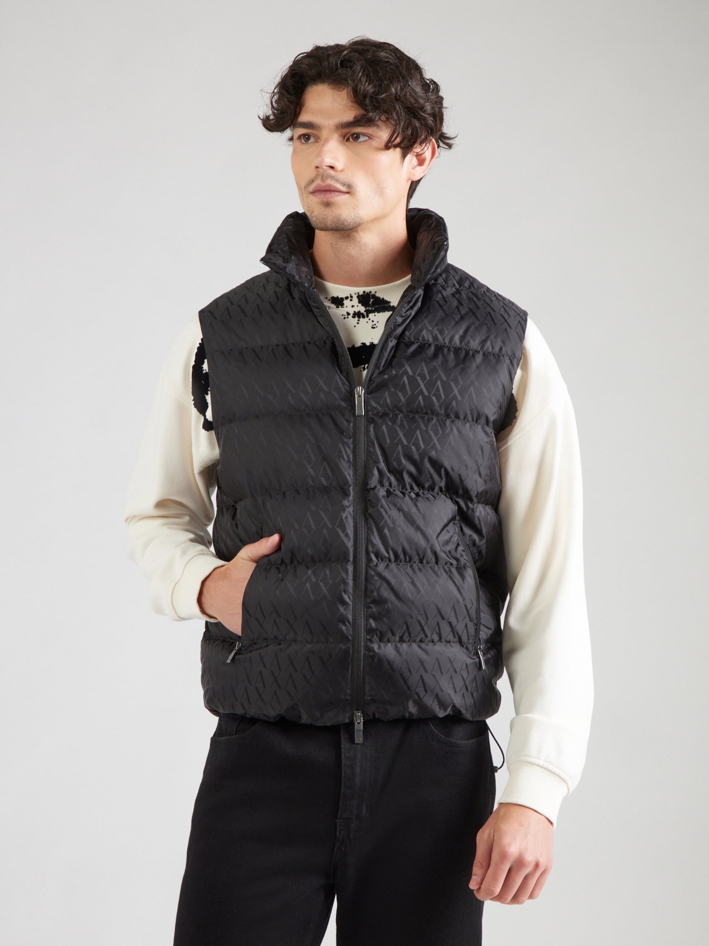 ARMANI EXCHANGE Vest in Black | ABOUT YOU