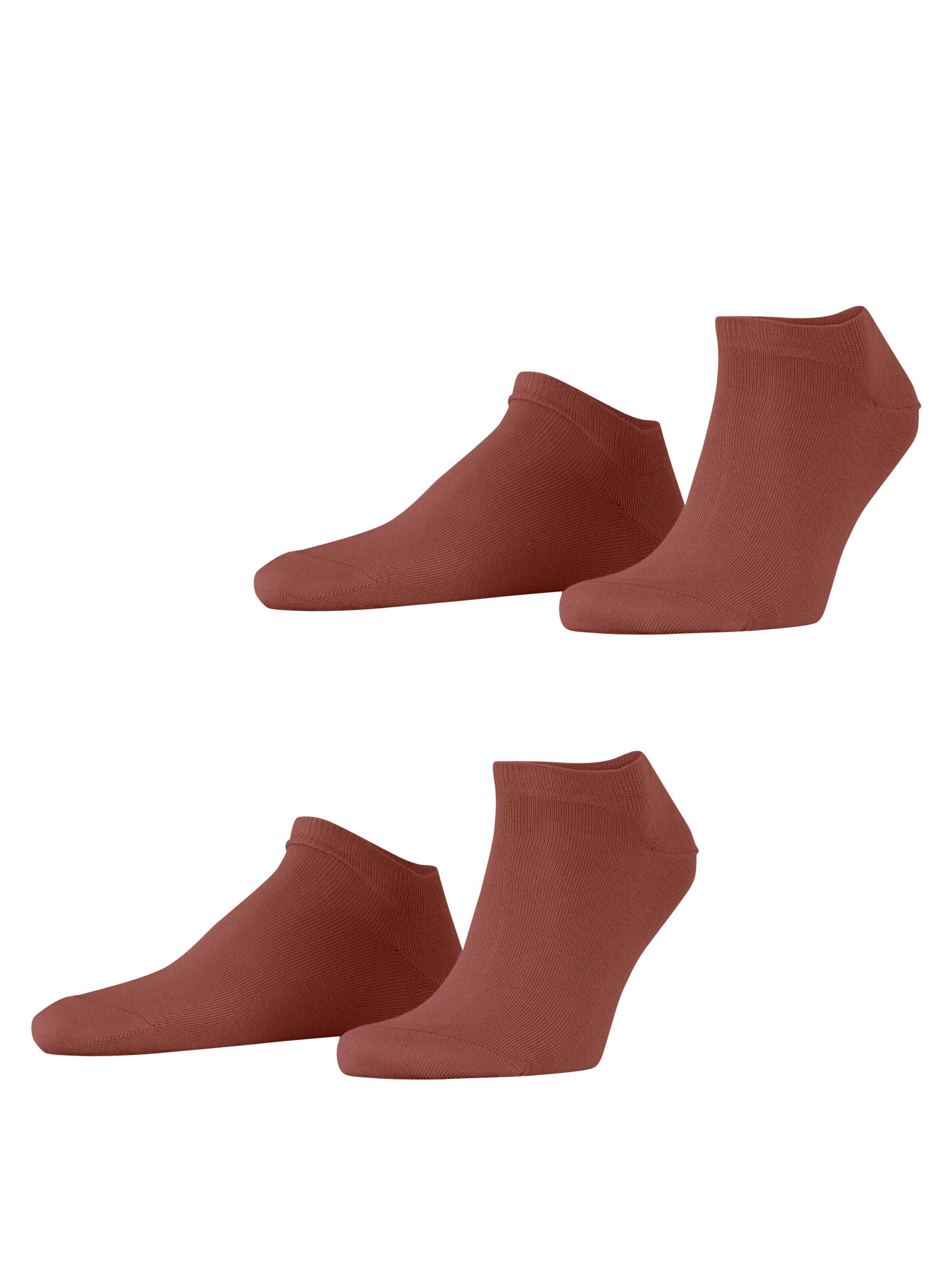 ESPRIT Füßlinge 'Basic Uni 2-Pack'‌‌‌‌‌‌‌‌ in Rot: Vorderseite