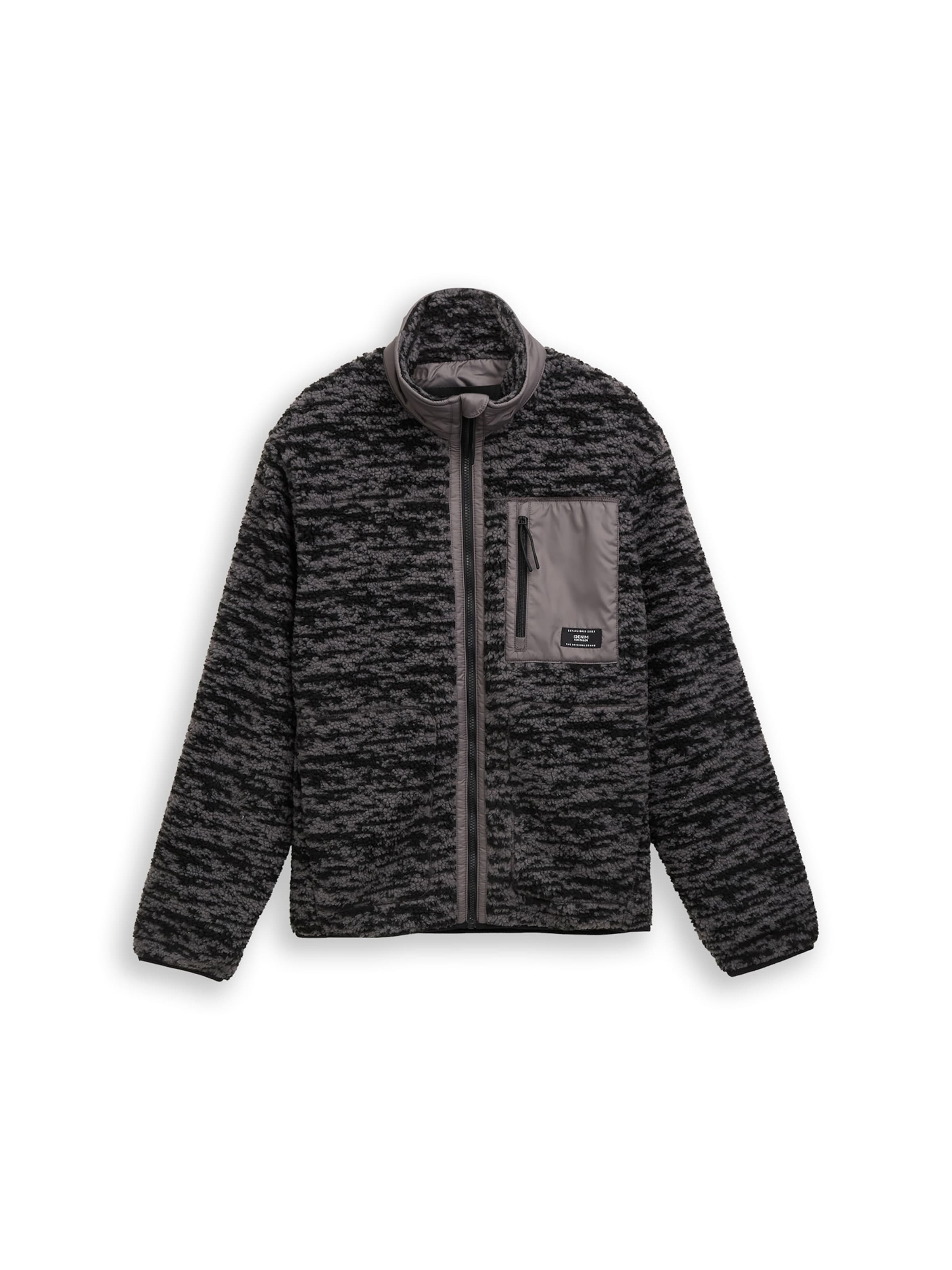 TOM TAILOR DENIM Övergångsjacka i grå: framsida