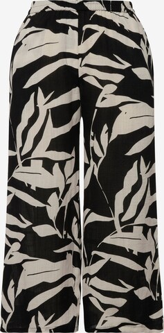 Loosefit Pantalon Ulla Popken en noir : devant