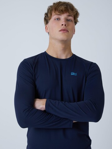 SPORTKIND Funktionsshirt 'Crew Neck Long Sleeve Shirt'‌‌‌‌‌‌‌‌‌‌ in Blau