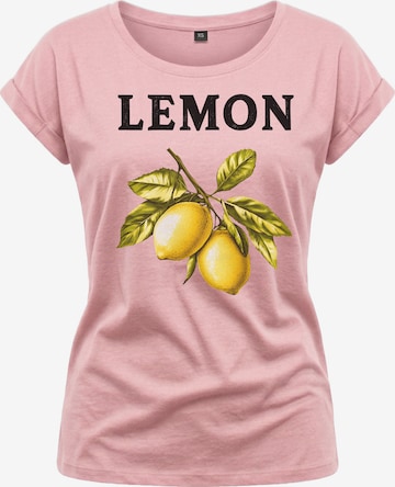 MAKAYA Shirt 'Lemon' in Pink: Vorderseite