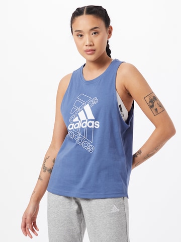 Top sportivo di ADIDAS SPORTSWEAR in blu: frontale