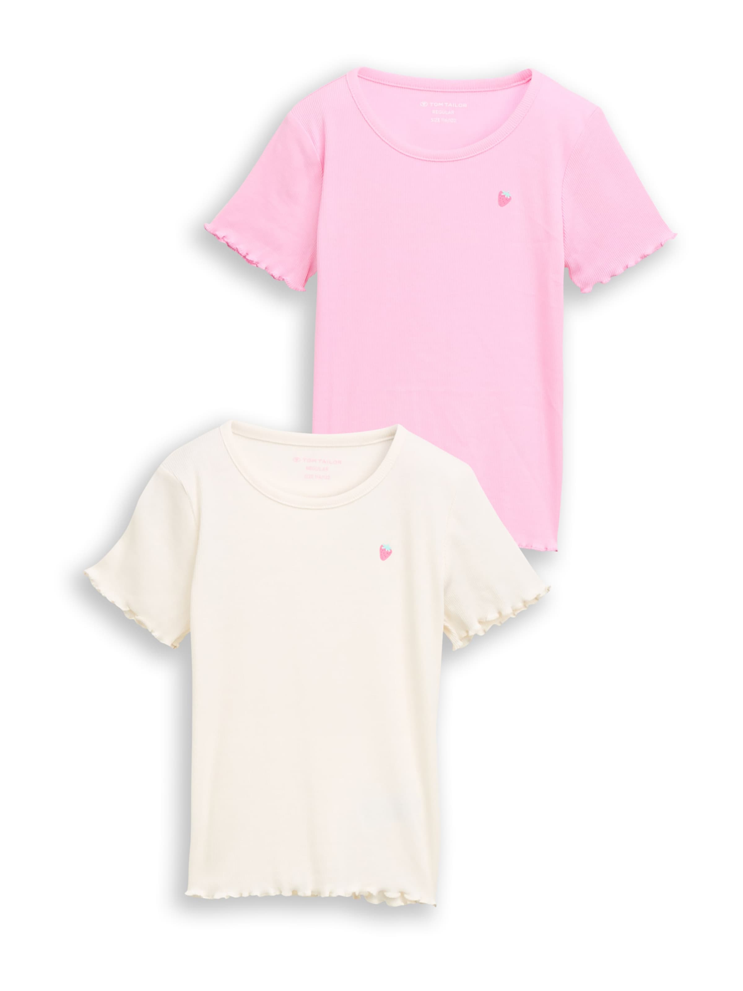 TOM TAILOR Μπλουζάκι σε ροζ: μπροστά