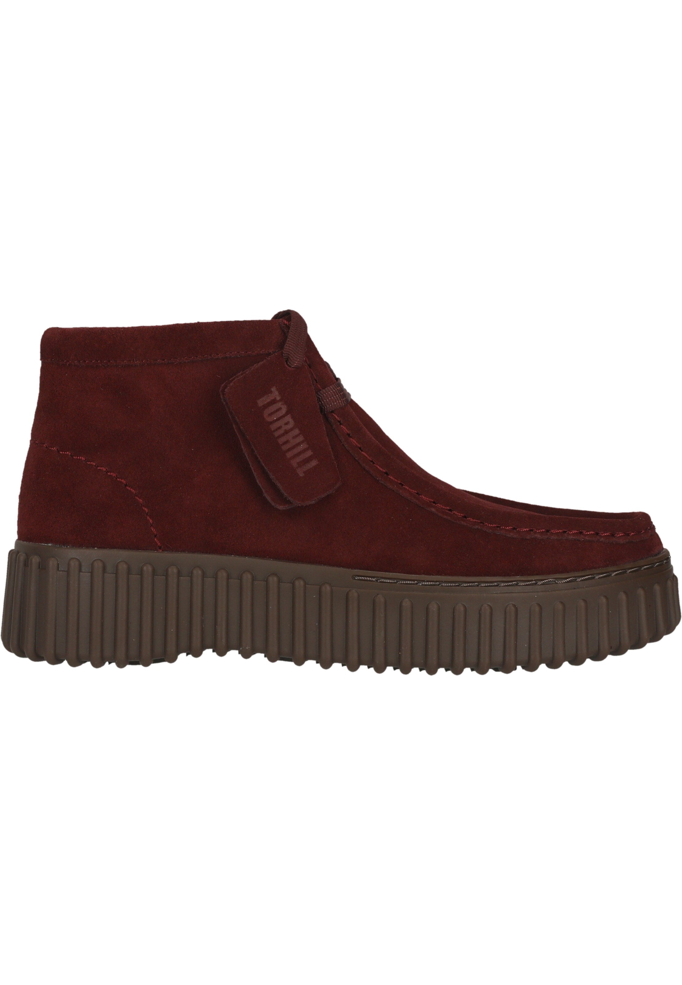 CLARKS Lace-up boot 'Torhill Moss' in Red