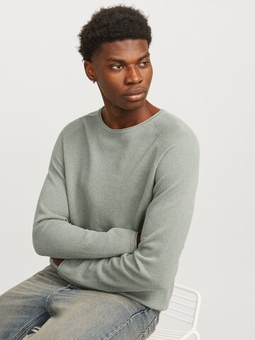 JACK & JONES Klasický střih Svetr 'JJEHill' – zelená