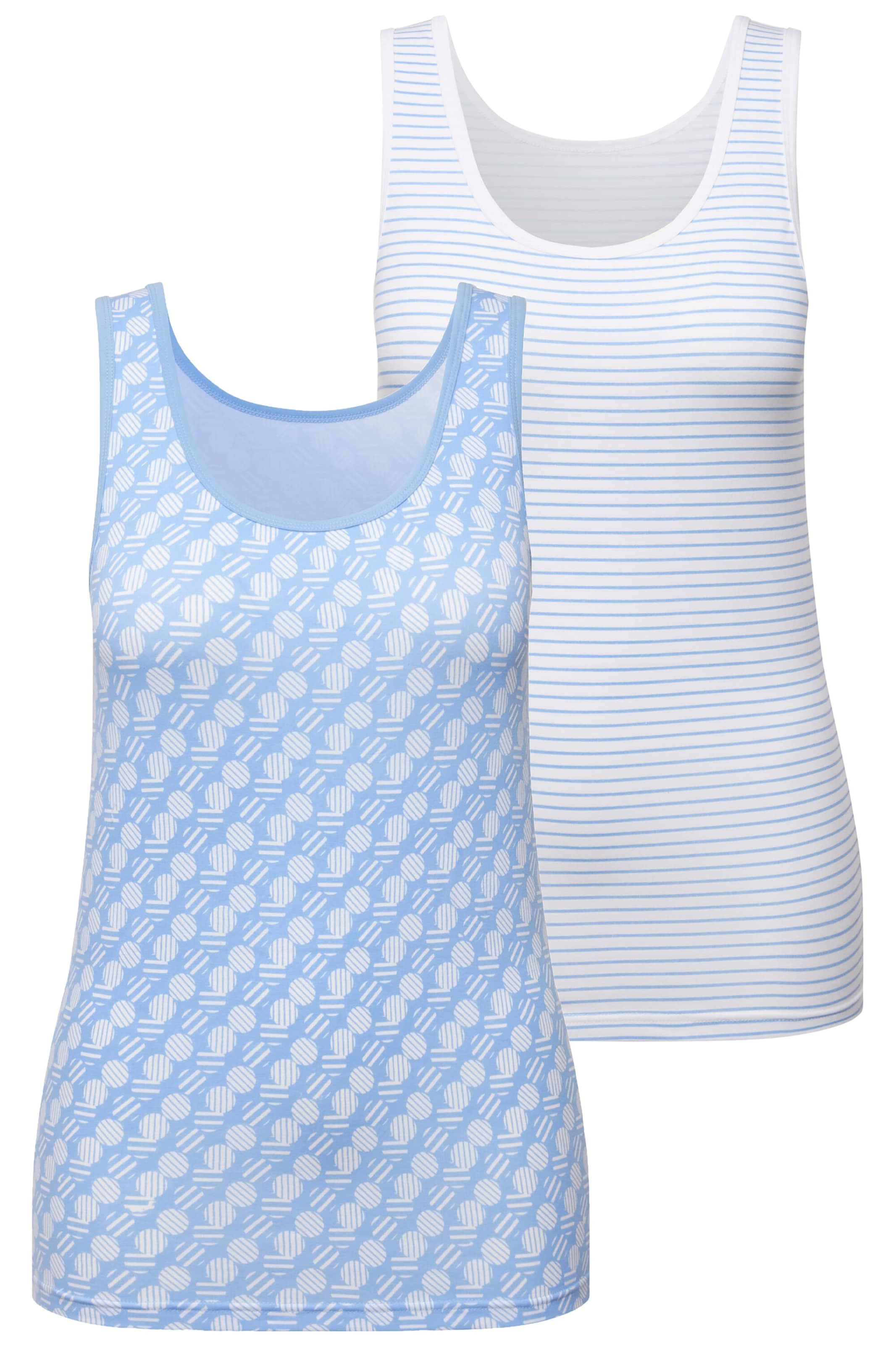 Ulla Popken Undershirt in Blue: front