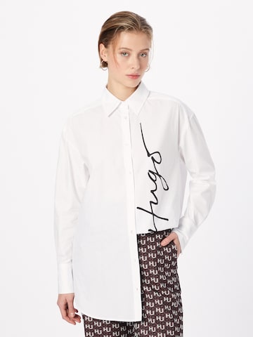 HUGO Red Blouse 'Estelia' in White: front