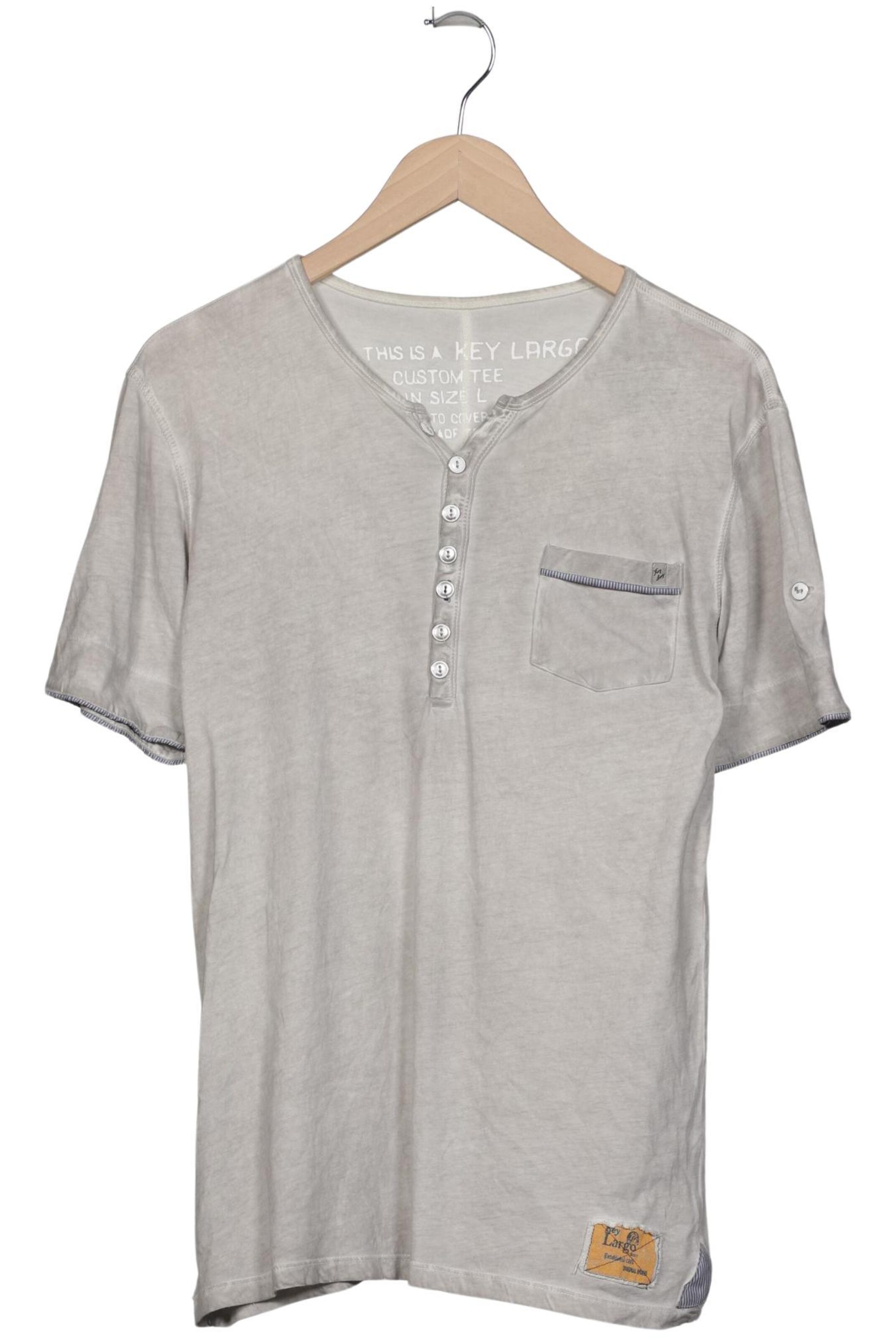 Key Largo T-Shirt L in Grau: Vorderseite