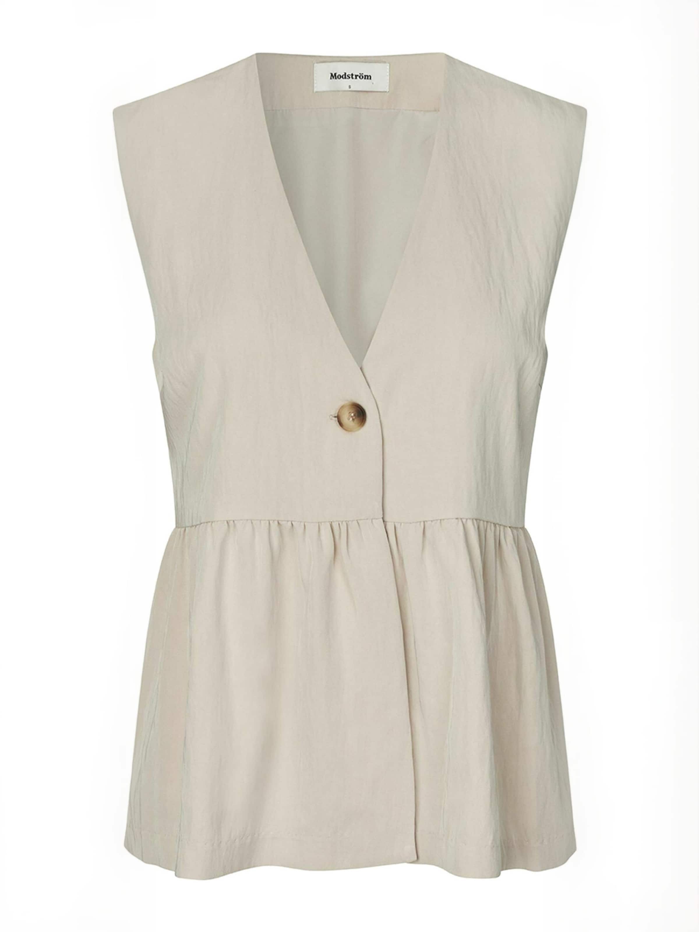 Gilet ' Agnetemd ' modström en beige : devant