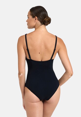 ARENA Bustier Formgivende badedragt 'BODYLIFT ISABEL' i sort